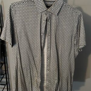 Karl Lagerfeld Black and White Geometric Shirt